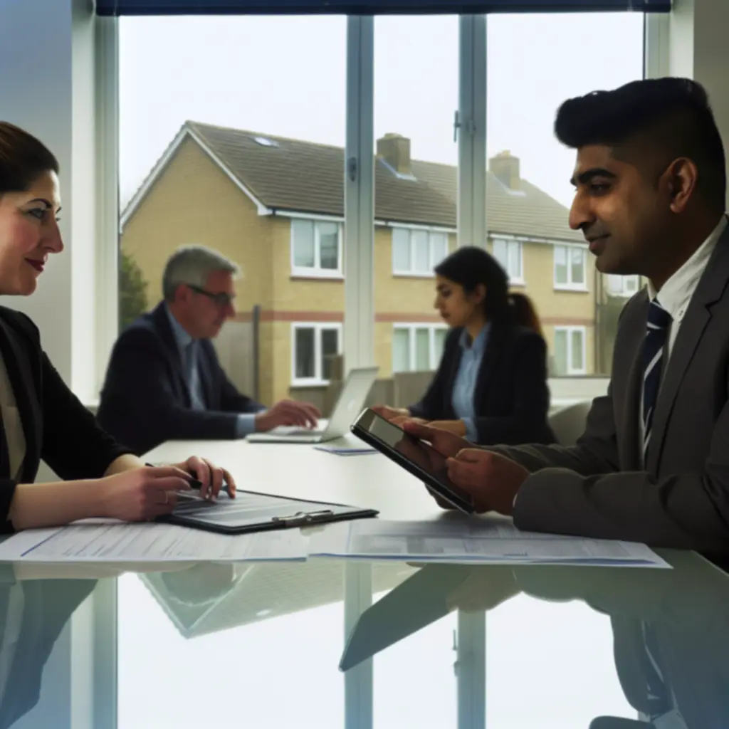Property manager conducting a rental appraisal meeting with a landlord