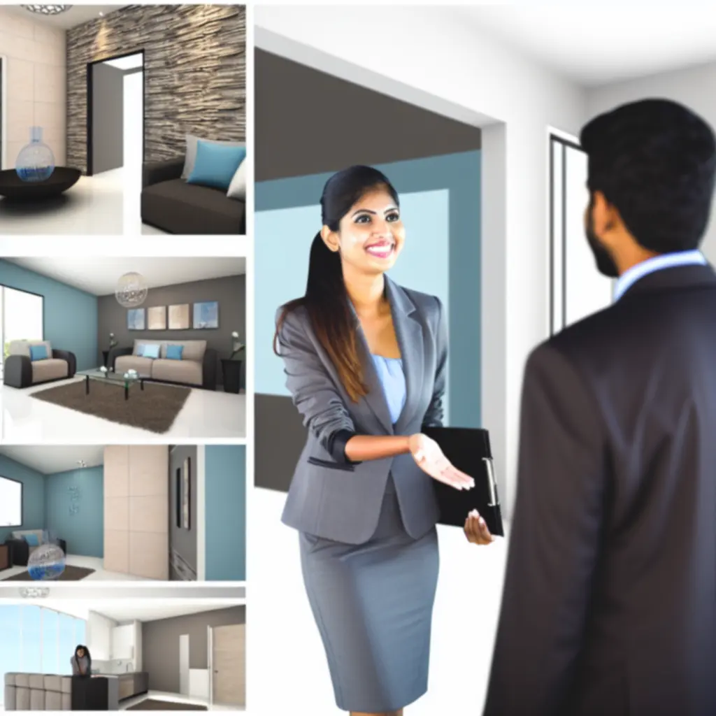 Landlord reviewing property management plans with a professional