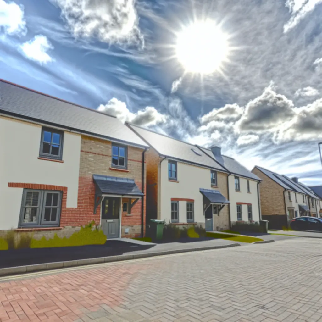 Exterior of a modern, well-maintained residential letting property
